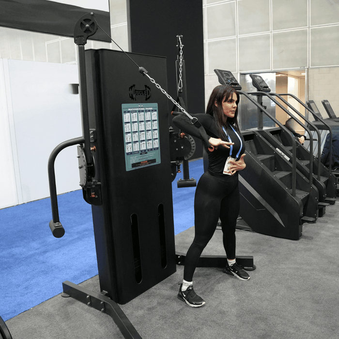 Muscle D Fitness Muscle D Fitness Megatron Multi-Functional Trainer Selectorized Weight Adjustment -... — weight load capacity