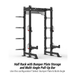 XMARK Viper Half Power Rack — full setup angle