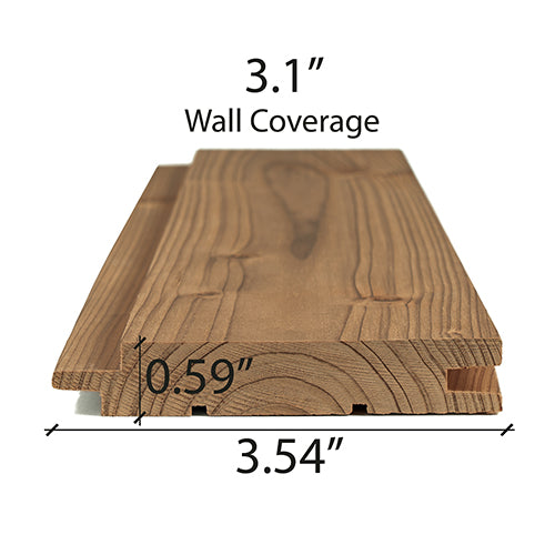 PROSAUNAS Thermo-Spruce 1x4 (15mm x 90mm) T&G STS4 Sauna Wood - image 2