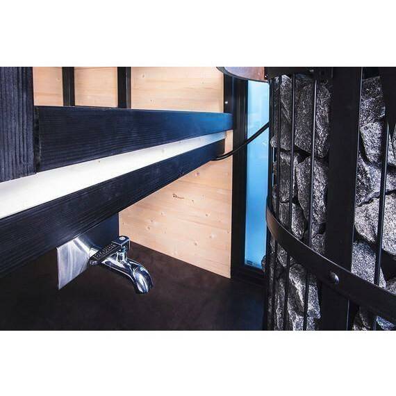 Finnish Sauna Builders Harvia Water Heater WP250TH For Harvia Thermio - Finnish Sauna Builders — interior bench layout