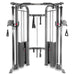 XMARK Functional Trainer Cable Machine with Dual 200 lb Weight Stacks — weight load capacity