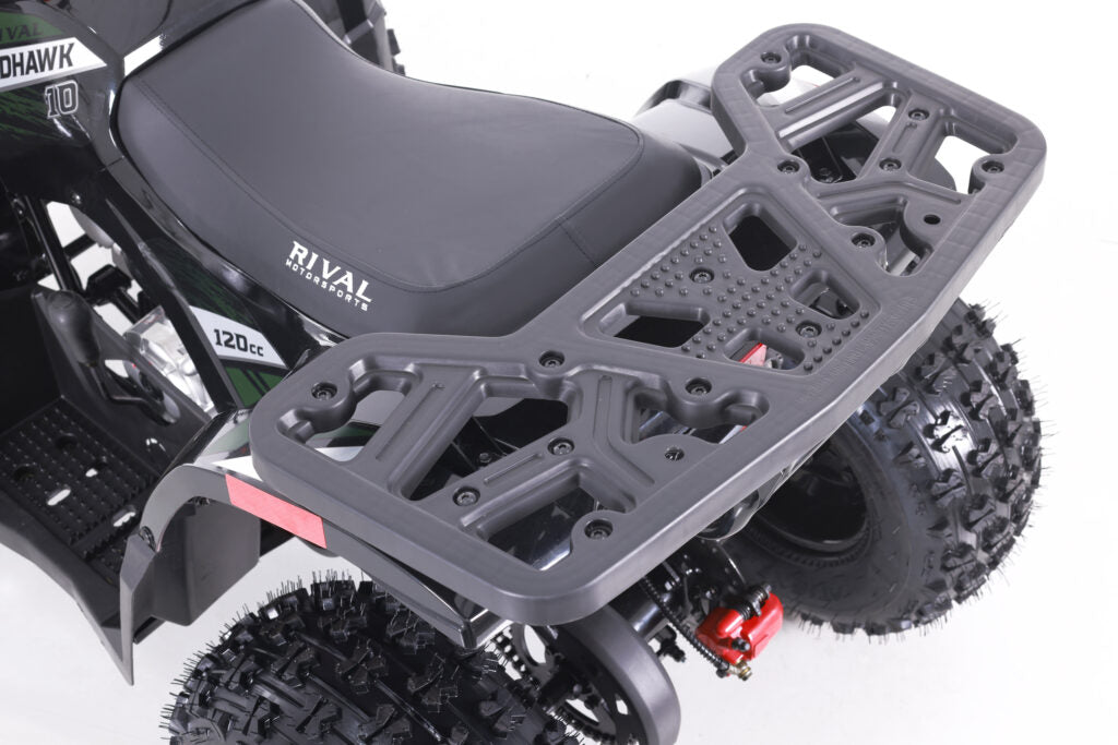 Tao Motor Mudhawk 10, Youth 120cc ATV, Automatic with Reverse, Digital Dash, Parental Controls, LED Headlights, Electric Start