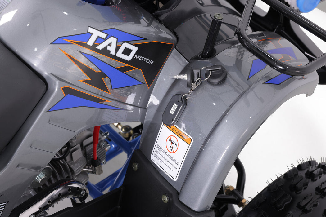Tao Motor T Force Platinum DLX Chrome Rims, Adjustable Shocks, High Performance Ignition, Ignition Kill, Larger Frame, Speed Limiter, Automatic Transmission. Off road only. CA Legal