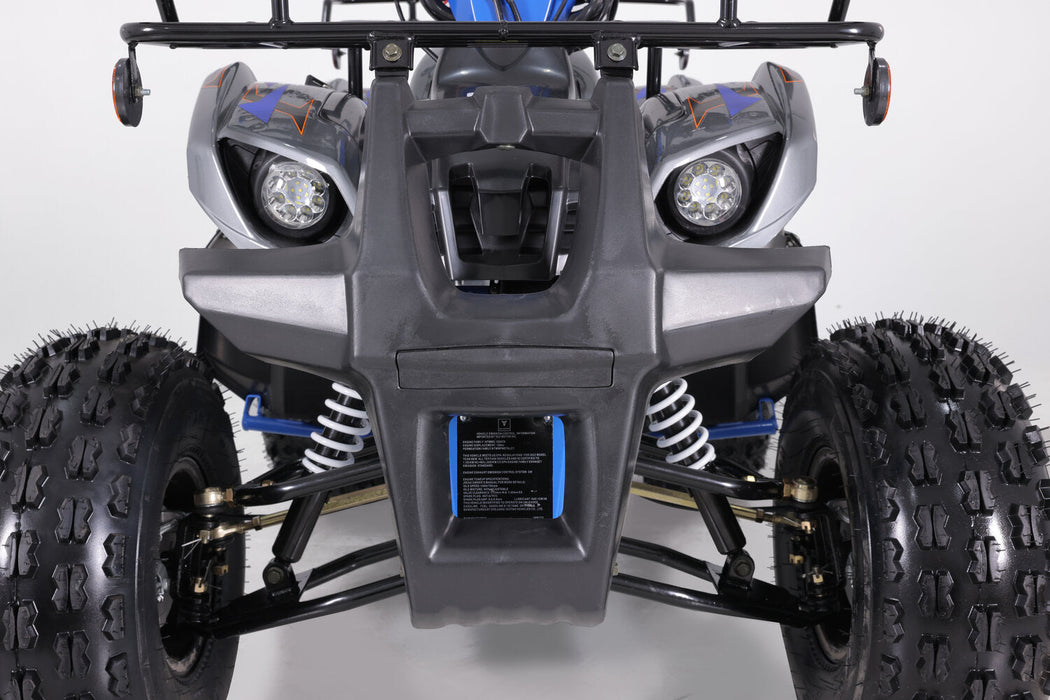 Tao Motor T Force Platinum DLX Chrome Rims, Adjustable Shocks, High Performance Ignition, Ignition Kill, Larger Frame, Speed Limiter, Automatic Transmission. Off road only. CA Legal