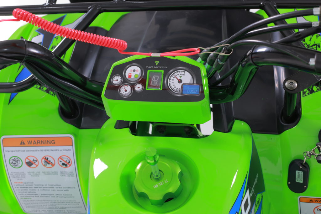 Tao Motor T Force T125, Mid Size ATV, Adjustable Shocks,  Electric Start,  Remote Engine Kill, 107 cc, Larger Sprocket, Automatic with Reverse