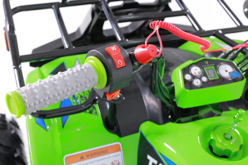 Tao Motor T Force T125, Mid Size ATV, Adjustable Shocks,  Electric Start,  Remote Engine Kill, 107 cc, Larger Sprocket, Automatic with Reverse