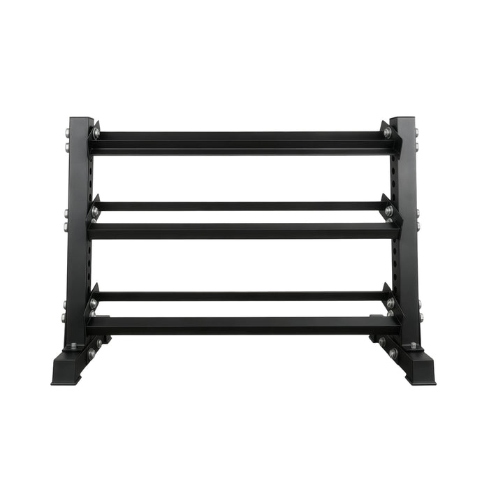 SKEISO JXS-030 dumbbell rack loaded with dumbbells
