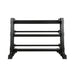 SKEISO JXS-030 dumbbell rack loaded with dumbbells