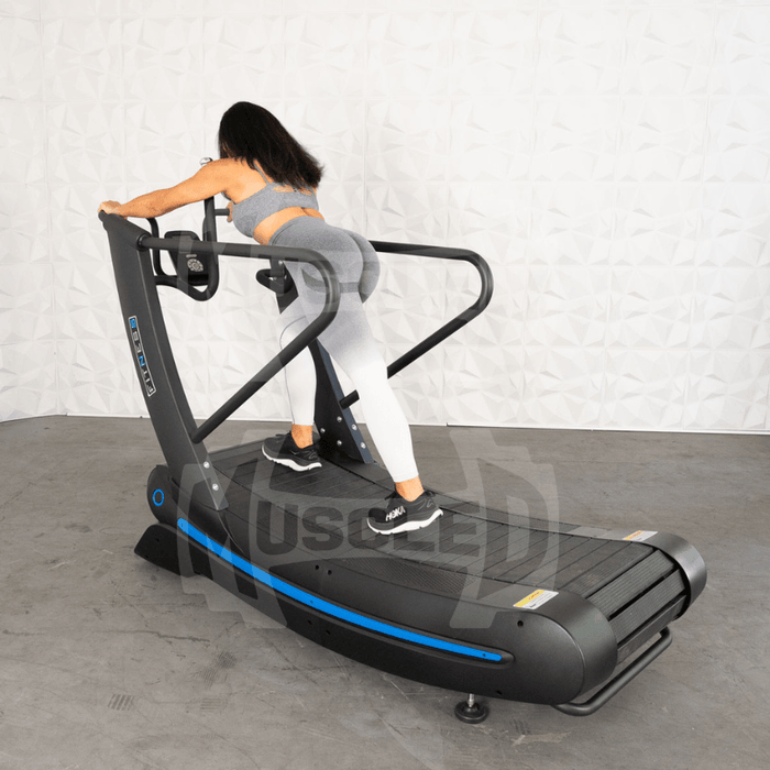 Muscle D Fitness Commercial Self Powered Curve Treadmill - Muscle D Fitness - Standalone — belt and deck