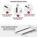 Muscle D Fitness Light Commercial Folding Treadmill - LED Display - Heart Rate Monitor - Safety Clip — additional view 9