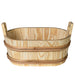 PROSAUNAS Wood Sauna Bucket Oval Wood Sauna Bucket, 7.6-Liter
