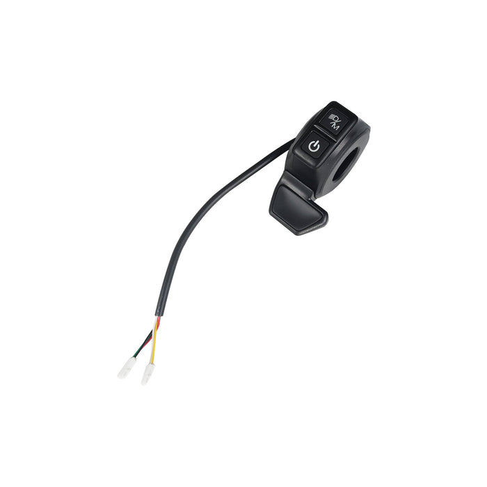 Kaabo USA Electric Scooter Thumb Throttle with Button for Kaabo Urban — front with headlight