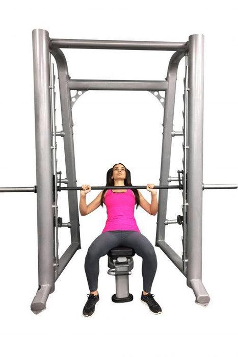 Muscle D Fitness Smith Machine(85", 93") - Muscle D Fitness - Commercial Grade Smith Machine Plate Storage Bla... — front view