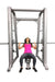 Muscle D Fitness Smith Machine(85", 93") - Muscle D Fitness - Commercial Grade Smith Machine Plate Storage Bla... — front view