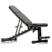 XMARK 5-50 lb Hex Dumbbell Set with Rack and Weight Bench — side profile