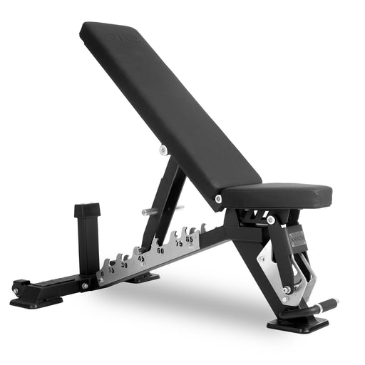 XMARK Black Diamond® Commercial Adjustable Weight Bench (Pre-assembled) — front view