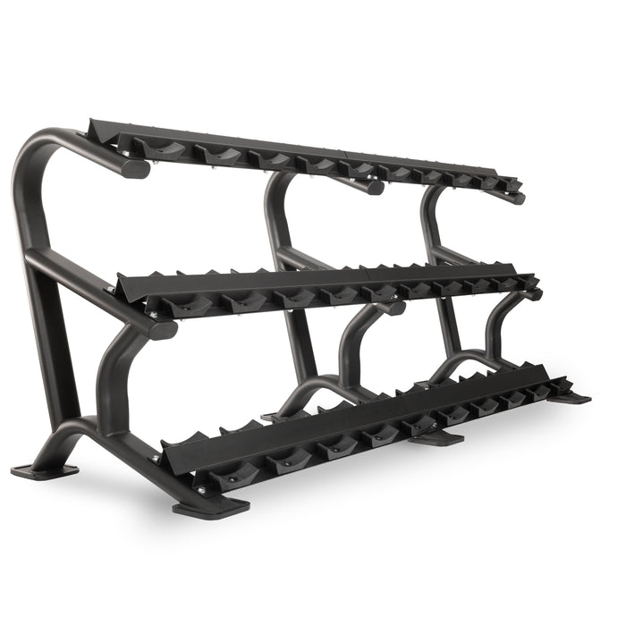 XMARK Commercial Dumbbell Rack with 10 or 15 Pair Option — weight load capacity