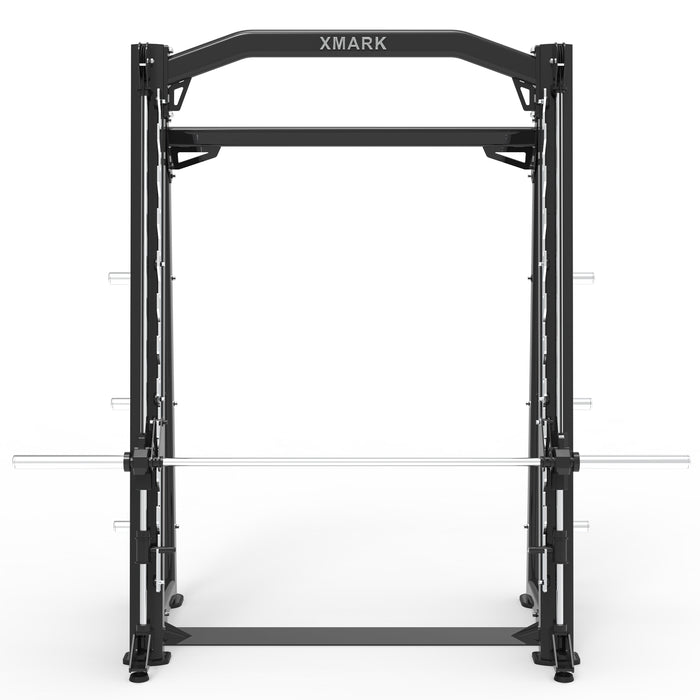 XMARK Commercial Smith Machine — full setup angle