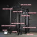 XMARK Commercial Power Rack Cable Machine, 440 lbs Total Stack Weight — full setup angle