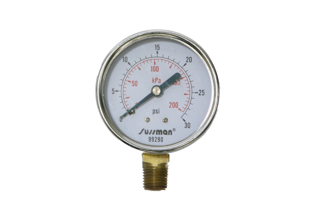 Mr.Steam 99290 Gauge, Pressure, 0-30 PSIG, CU Series