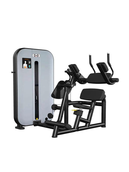 Muscle D Fitness Vogue Ab Crunch - Adjustable Seat - Abdominal Workout - Selectorized Weight