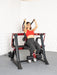 Muscle D Fitness Pro Strength Abdominal Crunch - Seated - Plate Loaded - Adjustable - Oblique Trainer — front view