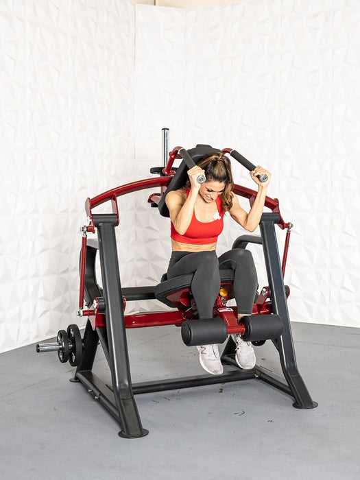 Muscle D Fitness Pro Strength Abdominal Crunch - Seated - Plate Loaded - Adjustable - Oblique Trainer — weight load capacity