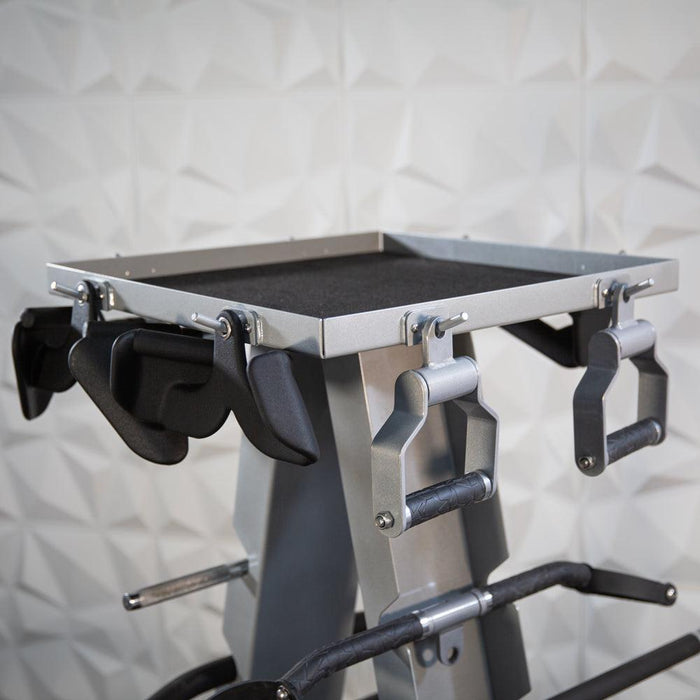 Accessory Rack - Muscle D Fitness - Sturdy Cable Attachment Storage (Rack Only)