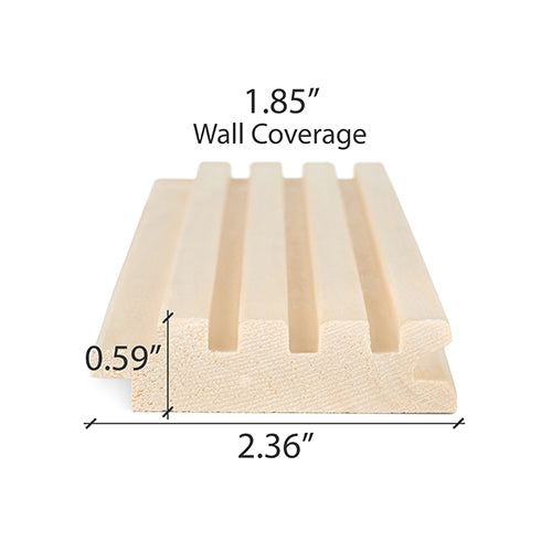 PROSAUNAS Aspen Groove-S 1x3 (15mm x 60mm) T&G Sauna Wood - image 5