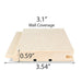 PROSAUNAS Aspen 1x4 (15mm x 90mm) T&G STS4 Sauna Wood - image 6