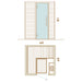 Auroom Baia DIY, Aspen, Indoor Sauna Kit, Up to 2 Persons - image 5