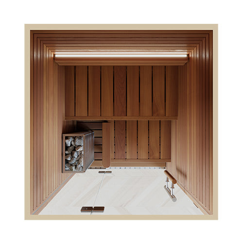 Auroom Cala Glass Mini DIY, Thermo-Aspen, Indoor Sauna Kit, 1-Person - image 3