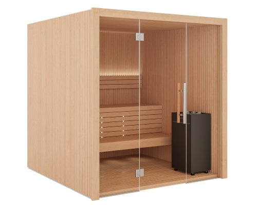 Auroom Libera Glass DIY, Indoor Sauna Kit, Up to 6 Persons - image 5