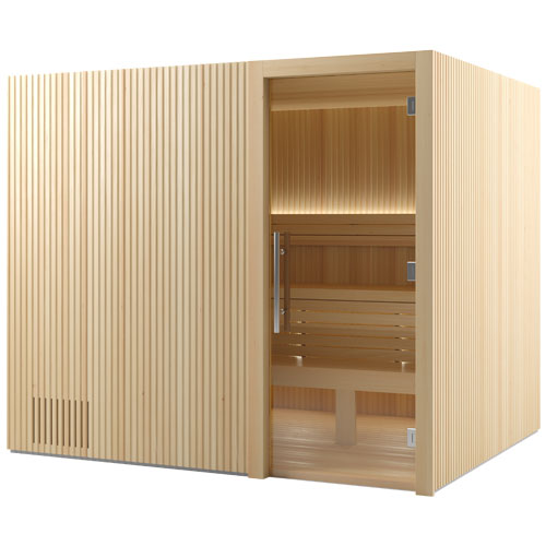Auroom Libera Wood DIY, Indoor Sauna Kit, Up to 6 Persons