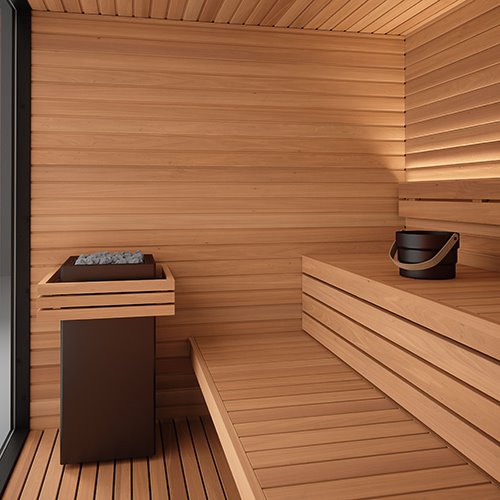 Auroom Mira L Outdoor Modular Cabin, DIY Sauna Kit, Black - image 3