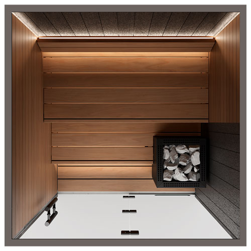Auroom Vulcana DIY, Thermo-Aspen, Indoor Sauna Kit, Up to 5 Persons - image 11