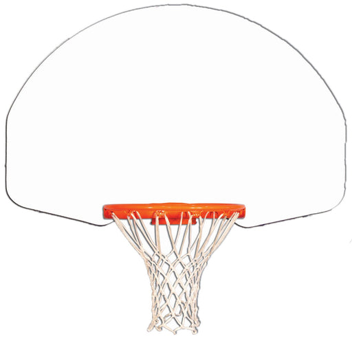 Trigon Sports Fan-Shaped Rear Mount White Backboard - 2