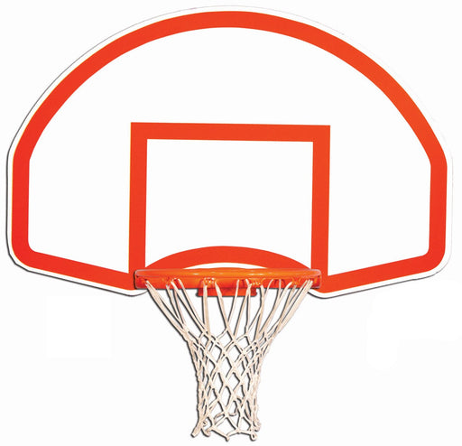 Trigon Sports Fan-Shaped Rear Mount Backboard w/ Target & Border - 2