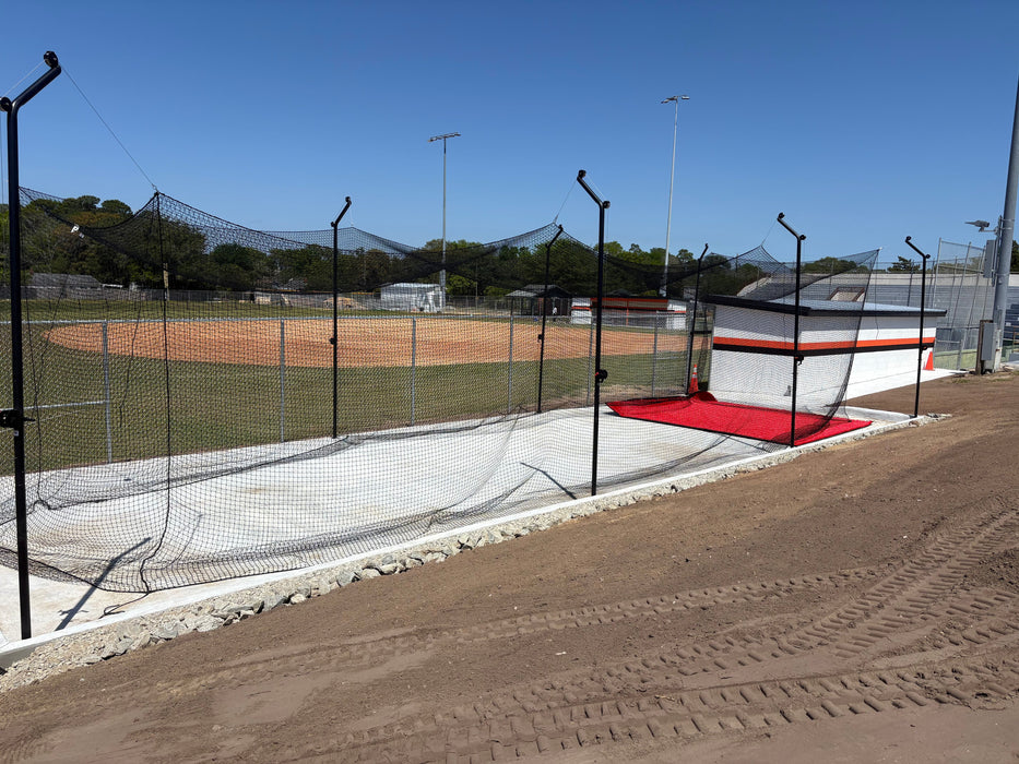 Trigon Sports International ProCage 55' Cantilever Batting Cage Frames BCFRM55 - 6