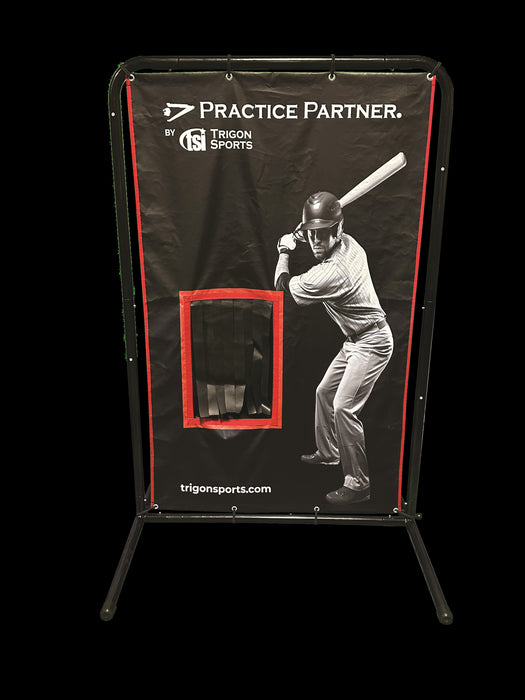 Trigon Sports Practice Partner™ Dual Sport Canvas Catcher — angle view