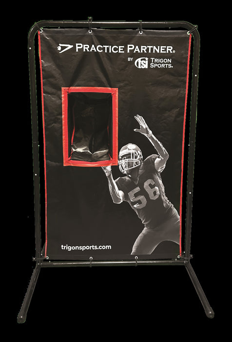 Trigon Sports Practice Partner™ Dual Sport Canvas Catcher — side view