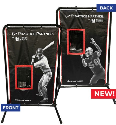 Trigon Sports Practice Partner™ Dual Sport Canvas Catcher — detail close-up