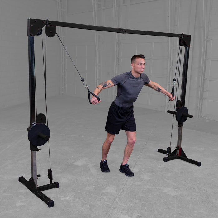 Body Solid Best Fitness Plate Loaded Cable Crossover - BFCCO10B — weight load capacity