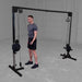 Body Solid Best Fitness Plate Loaded Cable Crossover - BFCCO10B — full setup angle