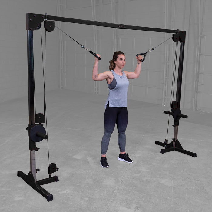 Body Solid Best Fitness Plate Loaded Cable Crossover - BFCCO10B — adjustment mechanism