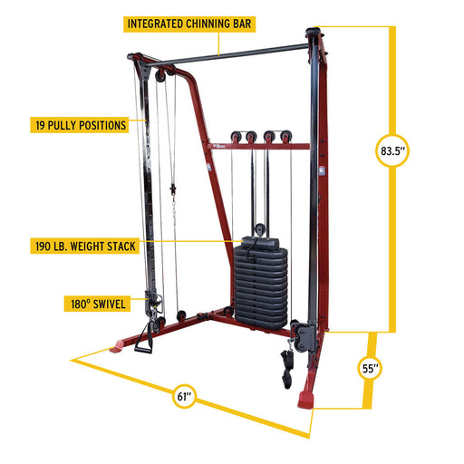 body solid best fitness functional trainer bfft10r view 1
