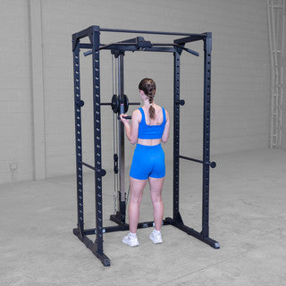 Body Solid BFLA100 Lat Attachment - BFLA100B — side profile