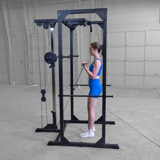 Body Solid BFLA100 Lat Attachment - BFLA100B — in use demonstration