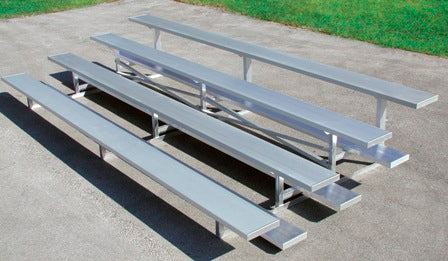 Trigon Sports 3 Row 21' Stationary Aluminum Bleacher — front view