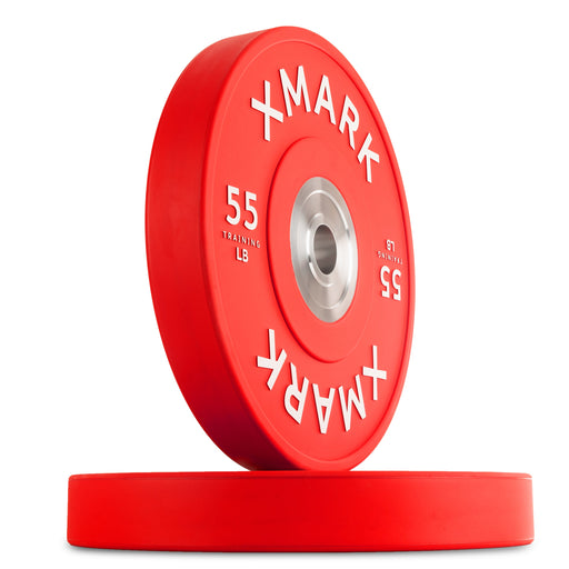 XMARK Commercial Premium Virgin Rubber Color Bumper Plates (LB) — front view